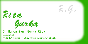 rita gurka business card